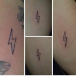villám tetoválás, lightning tattoo