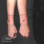 karlánc tetoválás alkar, bracelet tattoo forearm