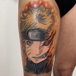 anime képregény színes tetoválás, anime comic color tattoo