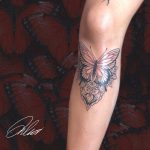 pillangó mandala tetoválás, butterfly mandala tattoo