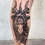kecske tetoválás, goat tattoo