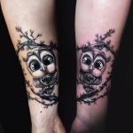 bagoly alkar tetoválás, owl forearm tattoo
